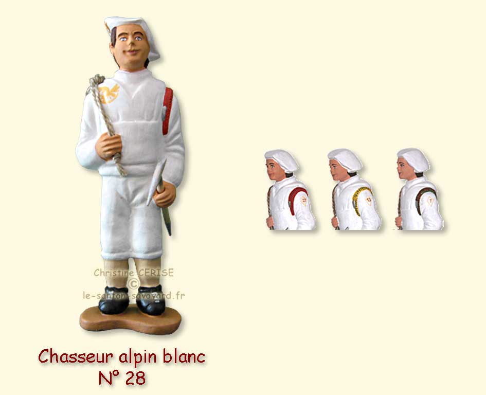 N°28 Chasseur alpin blanc